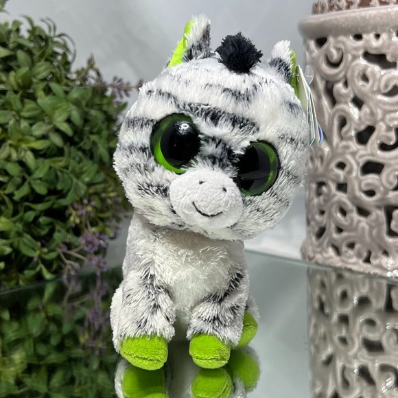 Ty Other - Ty Beanie Boo Small Zebra "Zig-Zag" - NEW